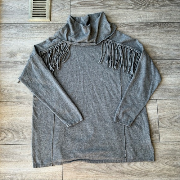 Love  & Legend Cowl Neck Fringe Sweater - Picture 4 of 16